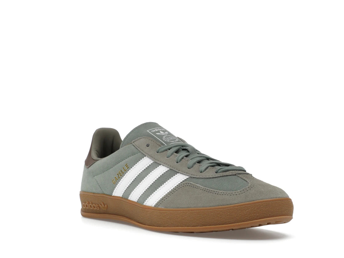 adidas Gazelle Indoor Silver Pebble Silver Green - vue secondaire A