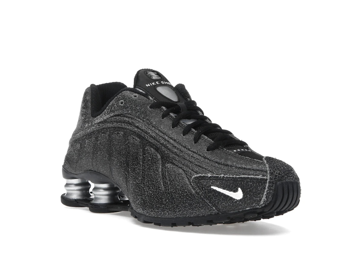 Nike Shox R4 Black Distressed Leather - vue secondaire A