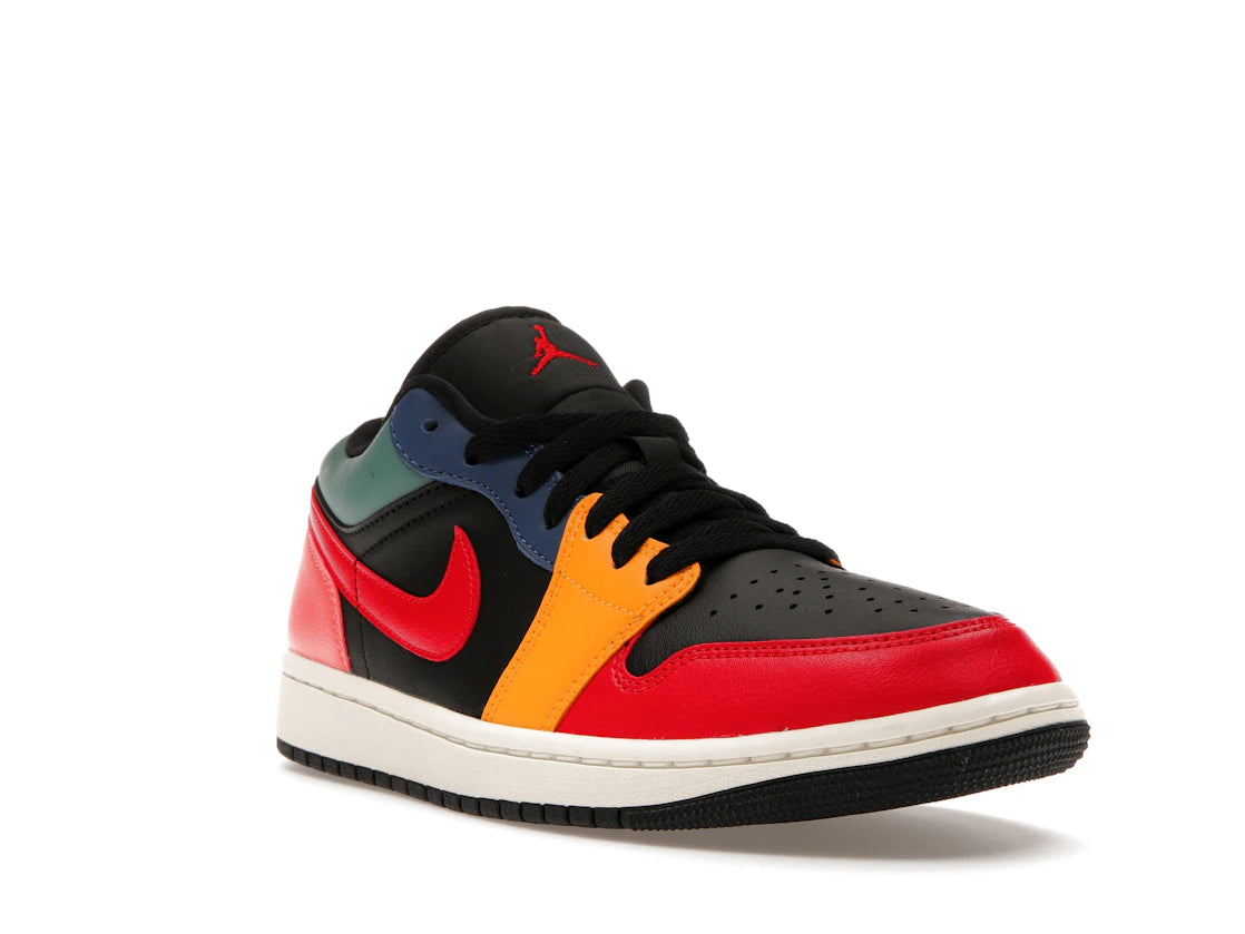 Air Jordan 1 Low SE Black Multi-Color (Women's) - vue secondaire A