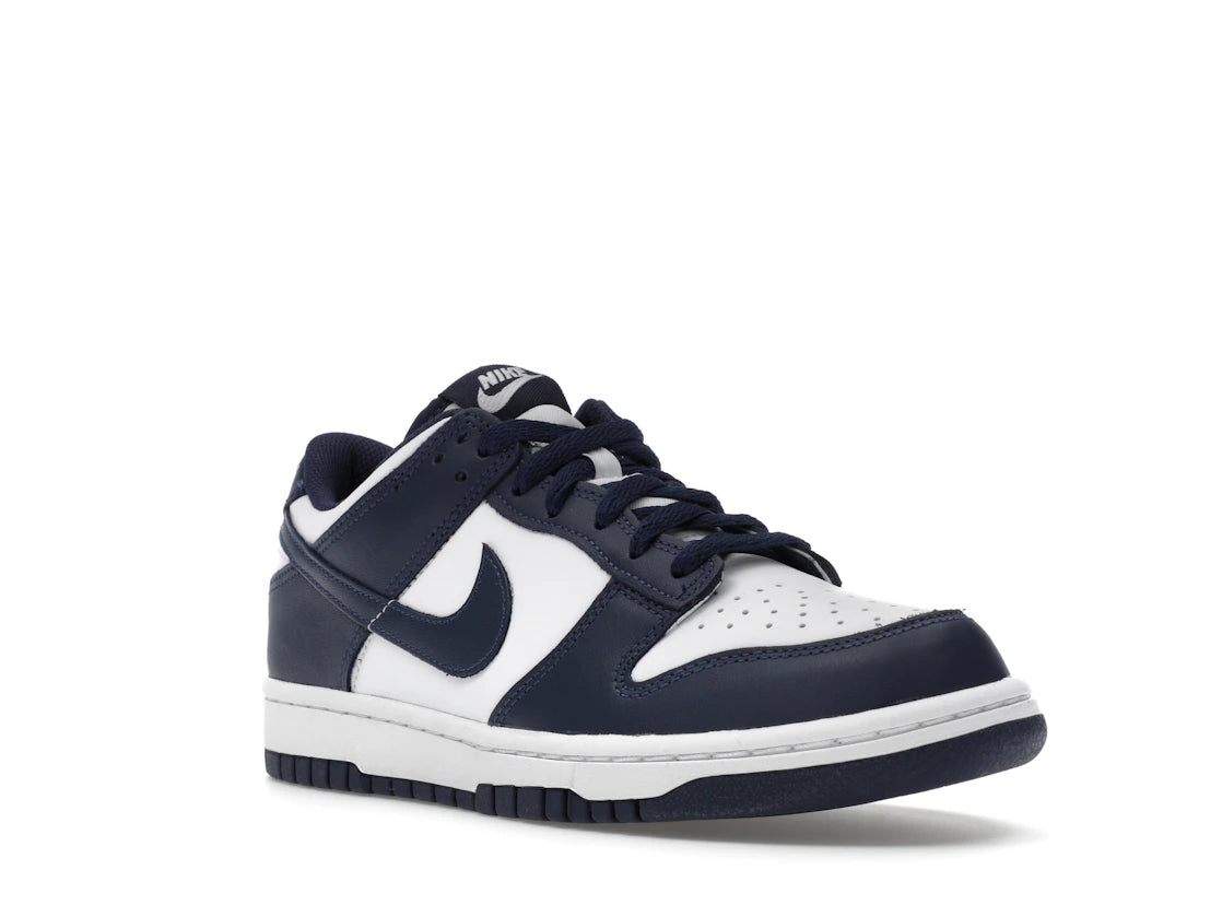 Nike Dunk Low White Midnight Navy (GS) - vue secondaire A
