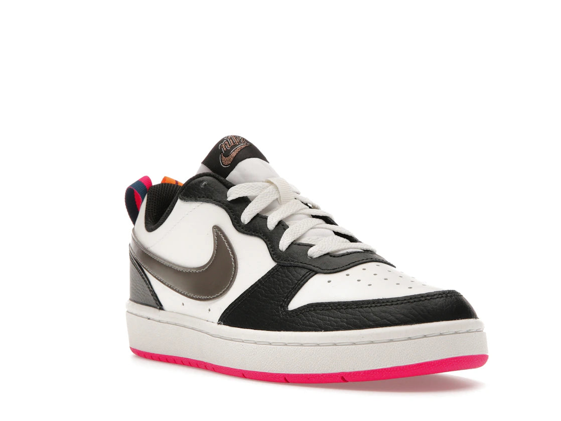Nike Court Borough Low 2 Off Noir Pink Prime (GS) - vue secondaire A