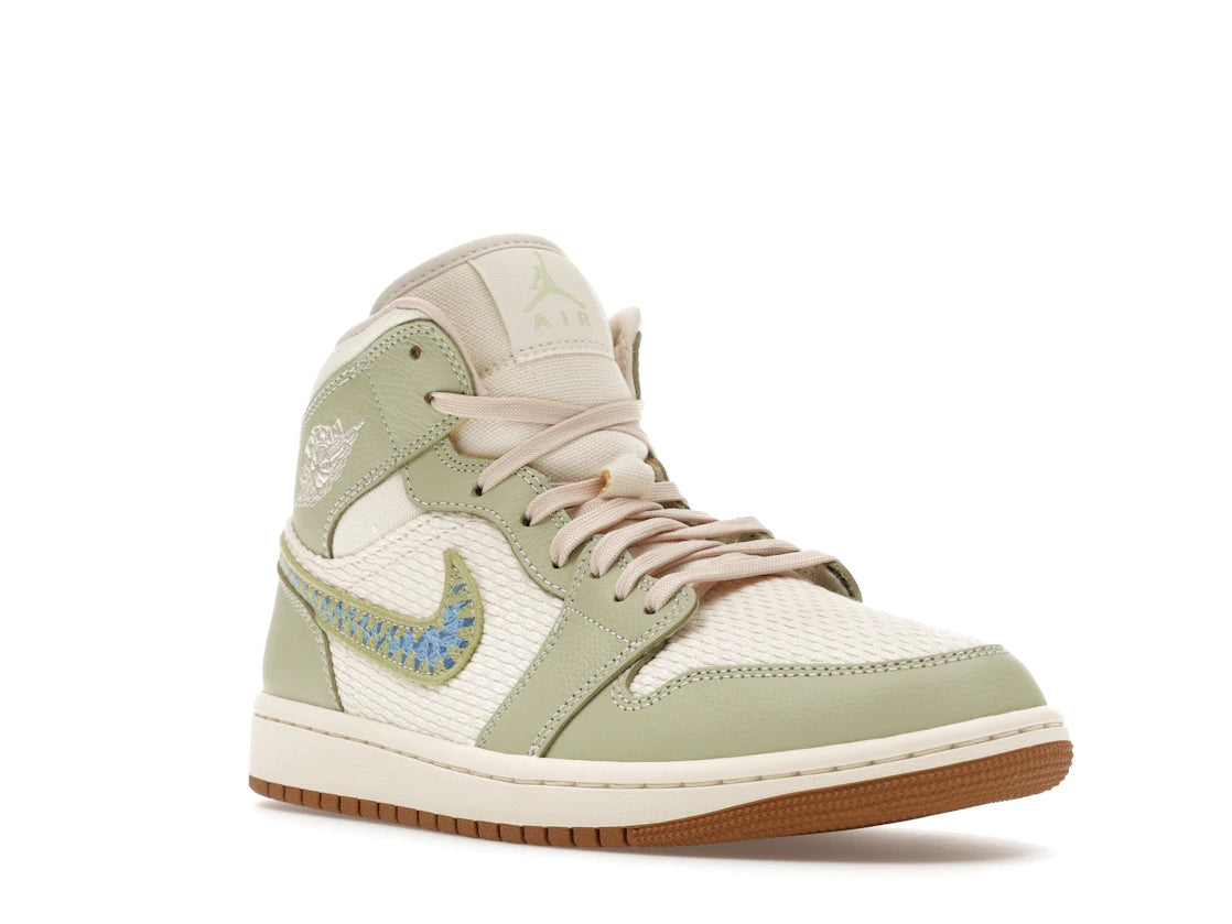 Jordan 1 Mid SE Olive Aura (Women's) - vue secondaire A