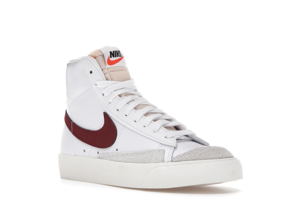 Nike Blazer Mid 77 White Team Red (GS) - vue secondaire A