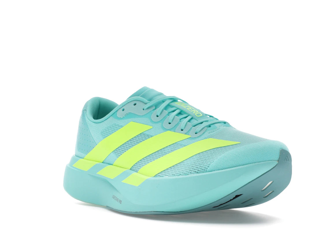 adidas Adizero Evo SL Flash Aqua Lucid Lemon - vue secondaire A