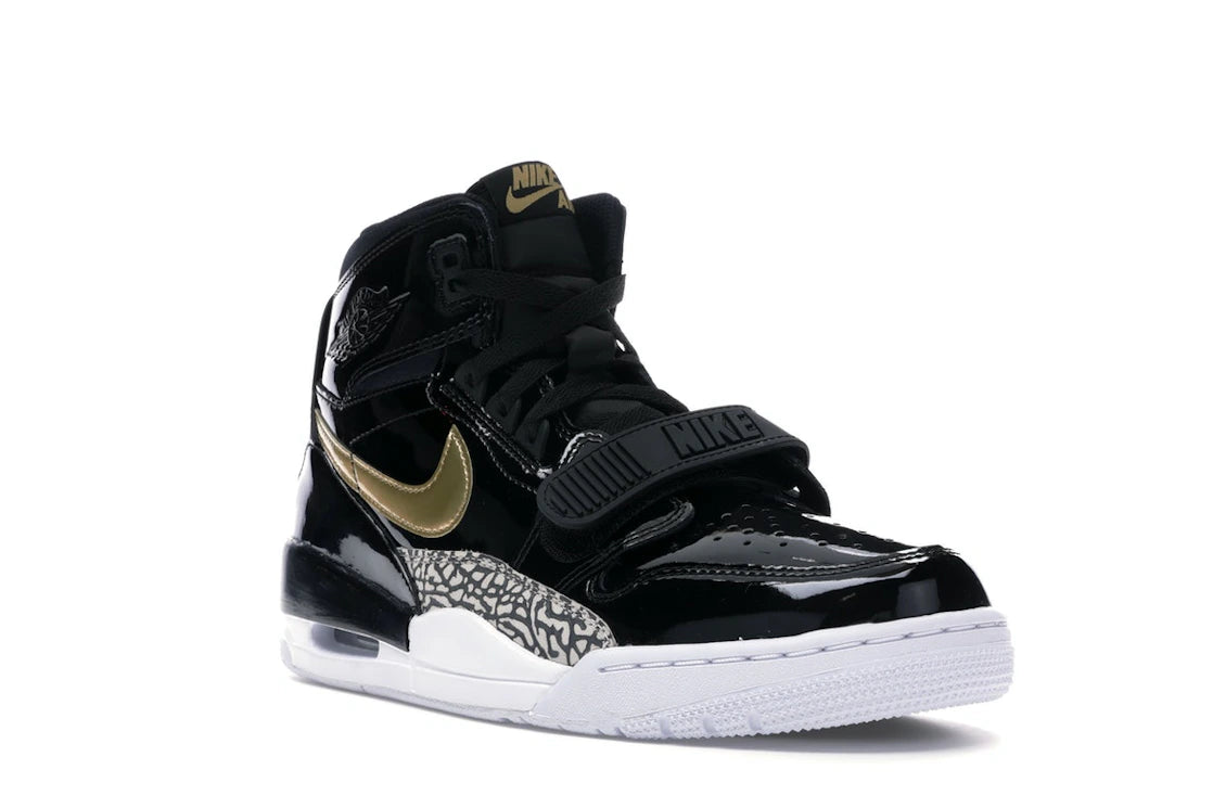 Jordan Legacy 312 Black Gold Patent - vue secondaire A