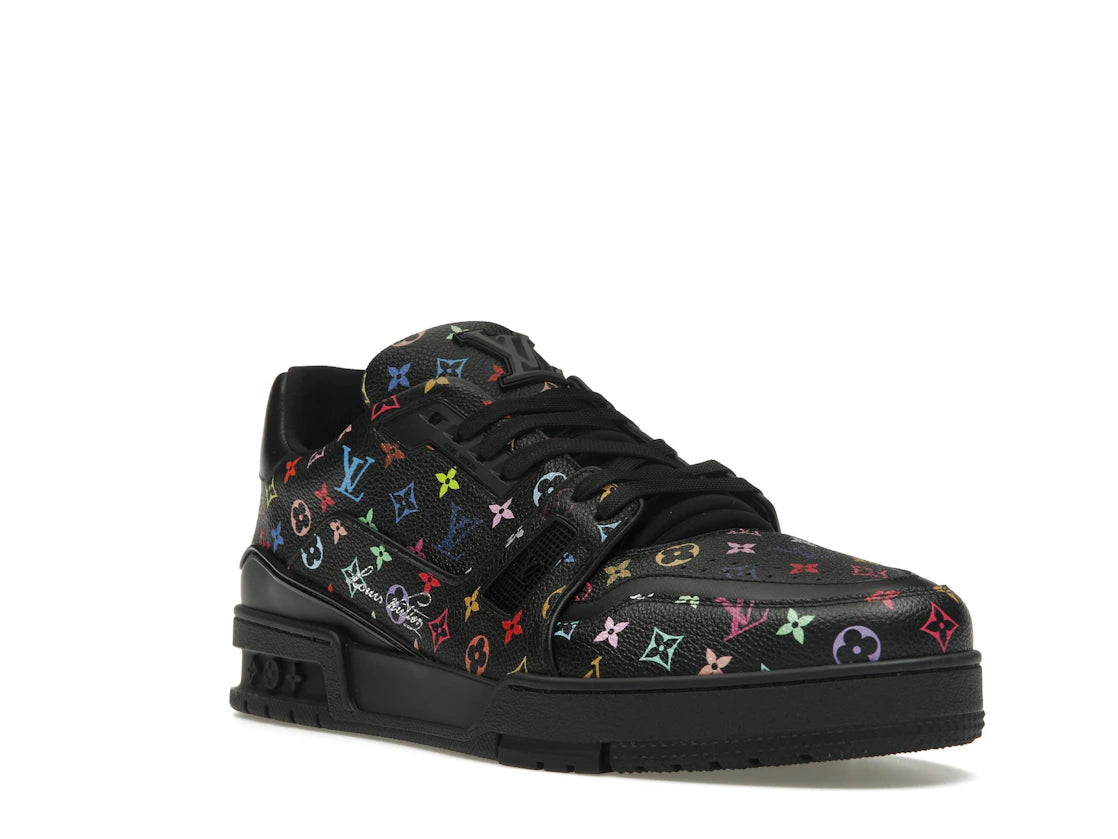 Louis Vuitton LV Trainer Takashi Murakami Black - vue secondaire A