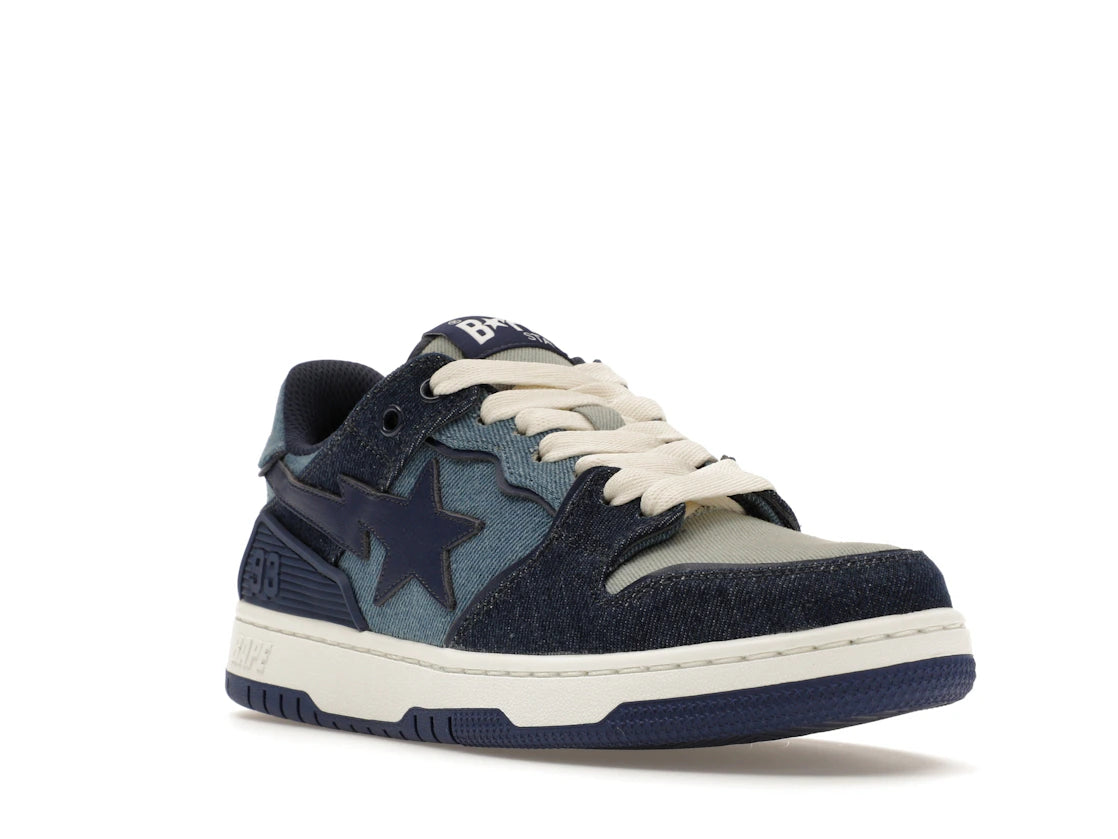 A Bathing Ape Sk8 Sta Indigo Denim - vue secondaire A