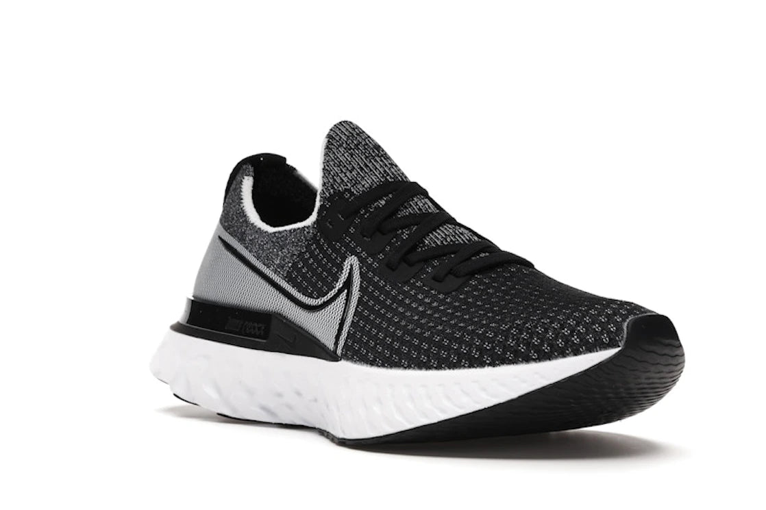 Nike React Infinity Run Flyknit Black White - vue secondaire A