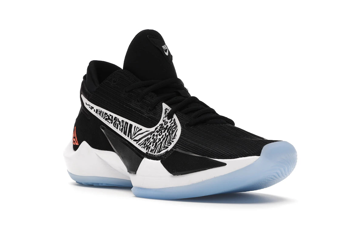 Nike Zoom Freak 2 Black White - vue secondaire A