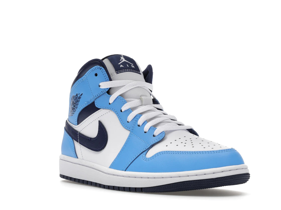 Jordan 1 Mid University Blue Midnight Navy - vue secondaire A