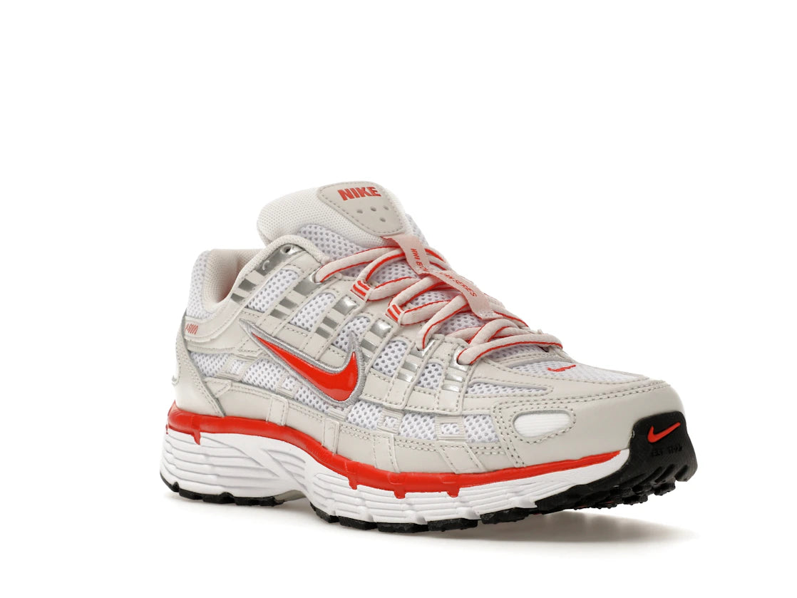 Nike P-6000 White Platinum Tint Black Picante Red (Women's) - vue secondaire A
