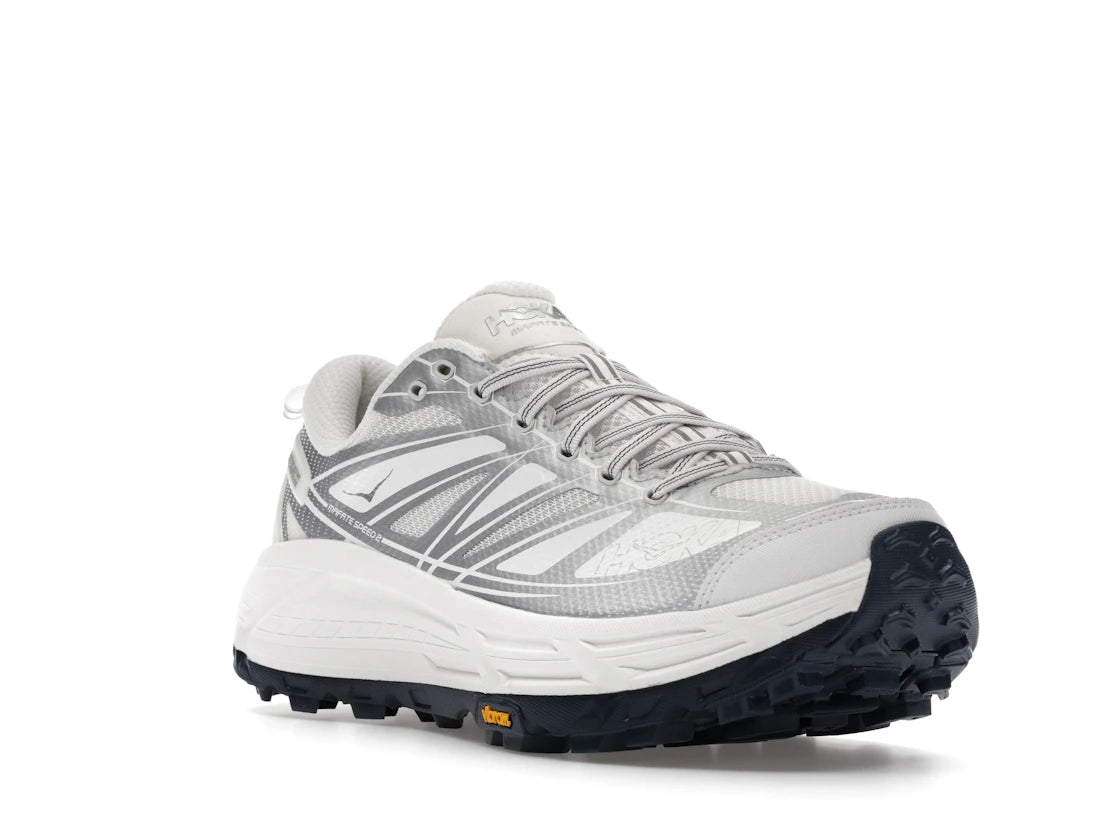 Hoka One One Mafate Speed 2 White Silver - vue secondaire A