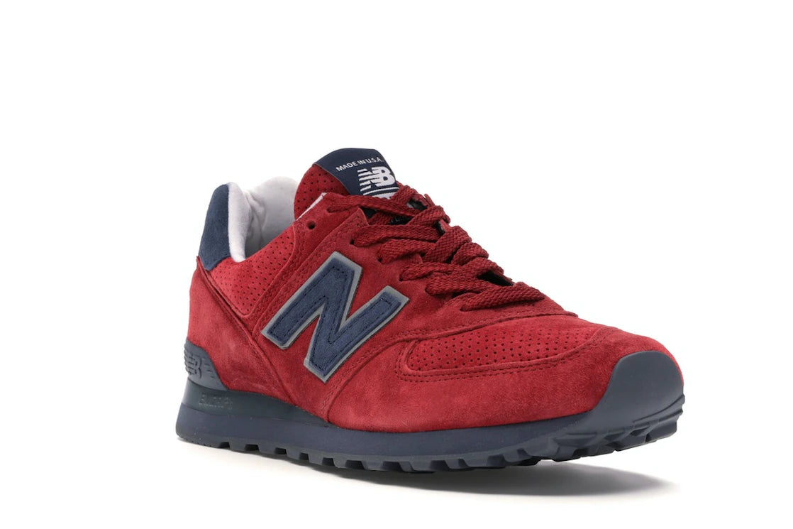 New Balance 574 MiUSA Gym Red Navy - vue secondaire A