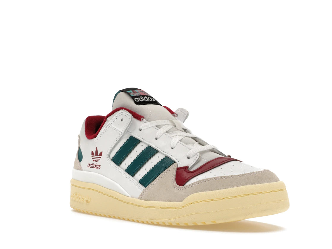 adidas Forum Low White Teal Burgundy - vue secondaire A