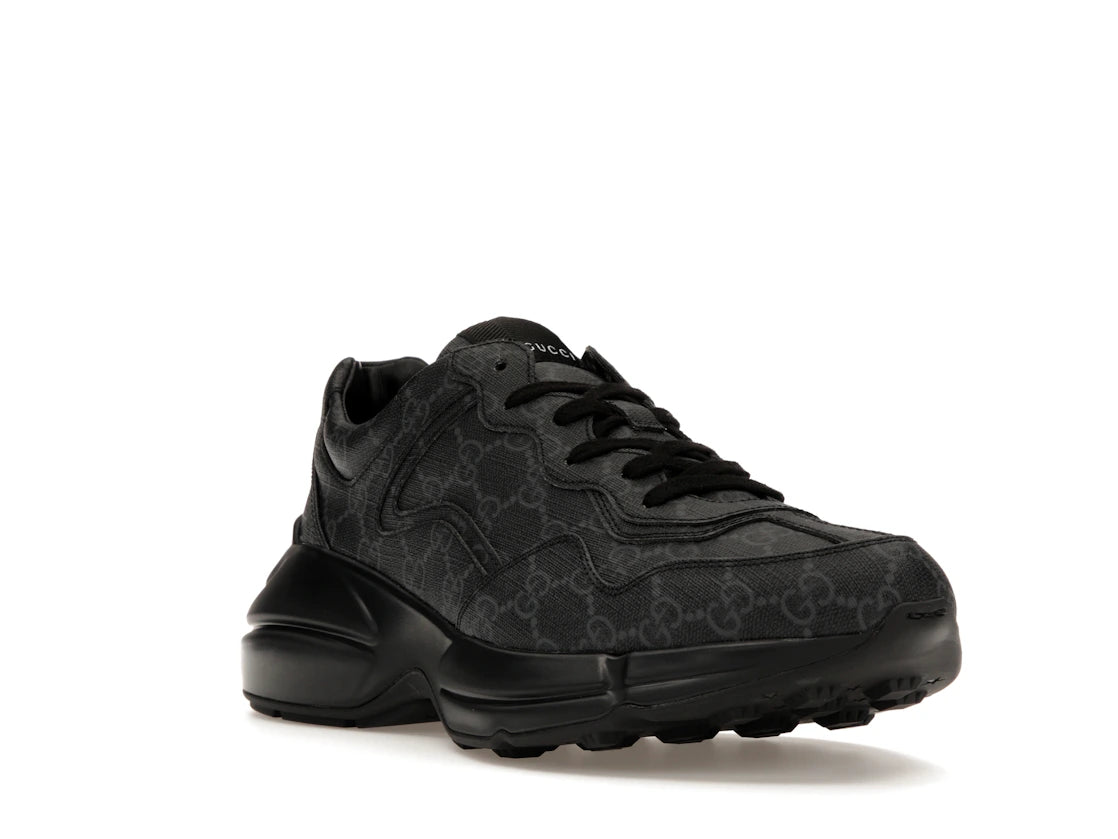 Gucci Rhyton Black GG Supreme Canvas - vue secondaire A