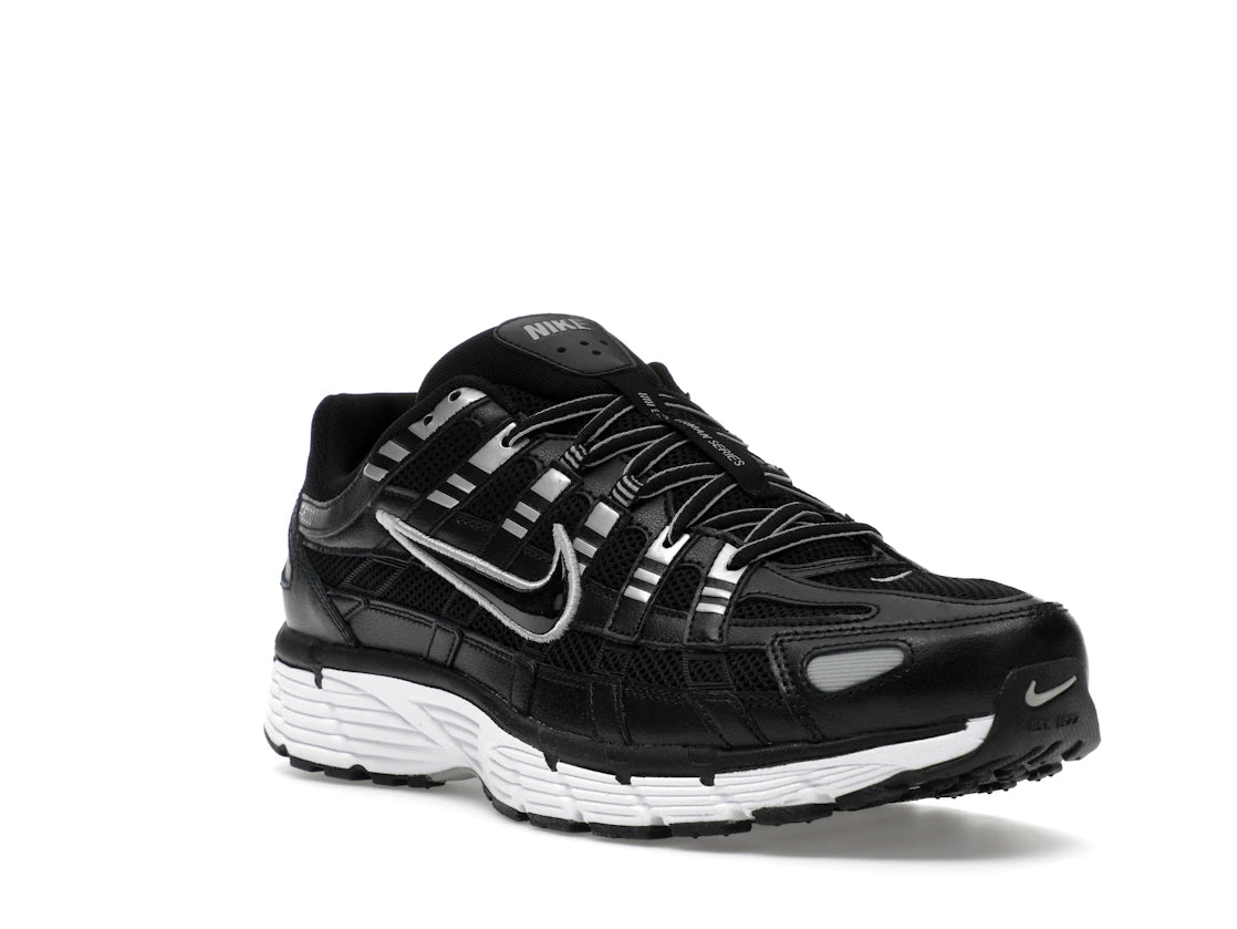 Nike P-6000 Black White Metallic Silver - vue secondaire A