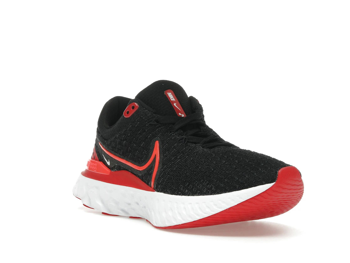 Nike React Infinity Run Flyknit 3 Blasck University Red (Women's) - vue secondaire A