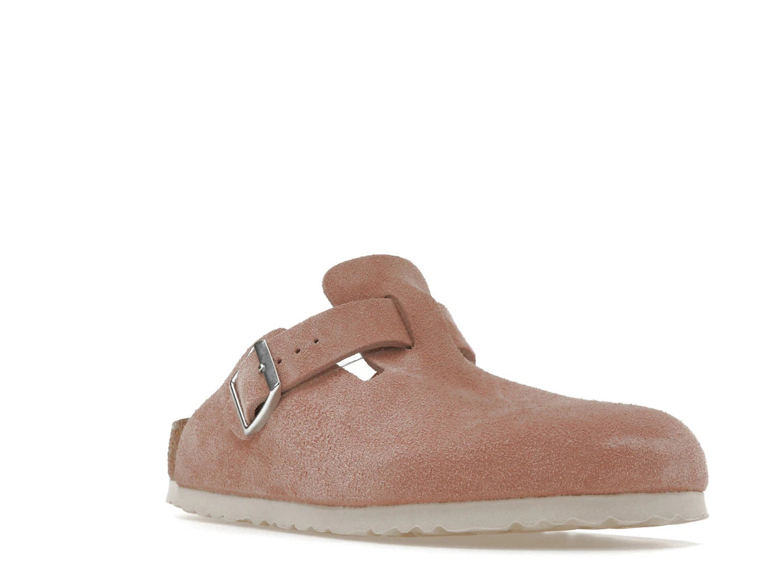 Birkenstock Boston Soft Footbed Suede Pink Clay - vue secondaire A
