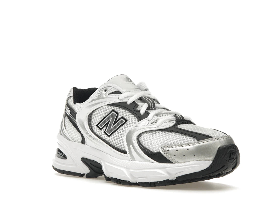 New Balance 530 White Silver Metallic Black Sole - vue secondaire A