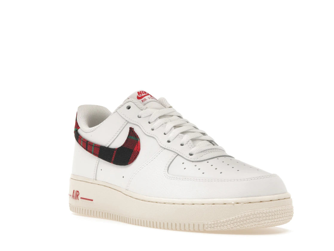 Nike Air Force 1 Low '07 LV8 Tartan Plaid White University Red - vue secondaire A