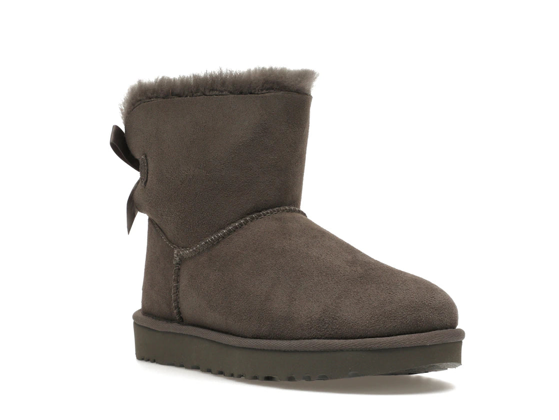 UGG Mini Bailey Bow II Boot Grey (Women's) - vue secondaire A