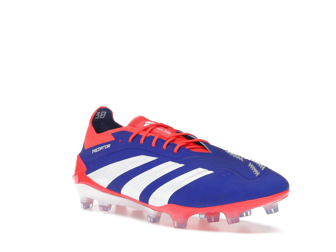 adidas Predator Elite FG Lucid Blue Cloud White Solar Red - vue secondaire A