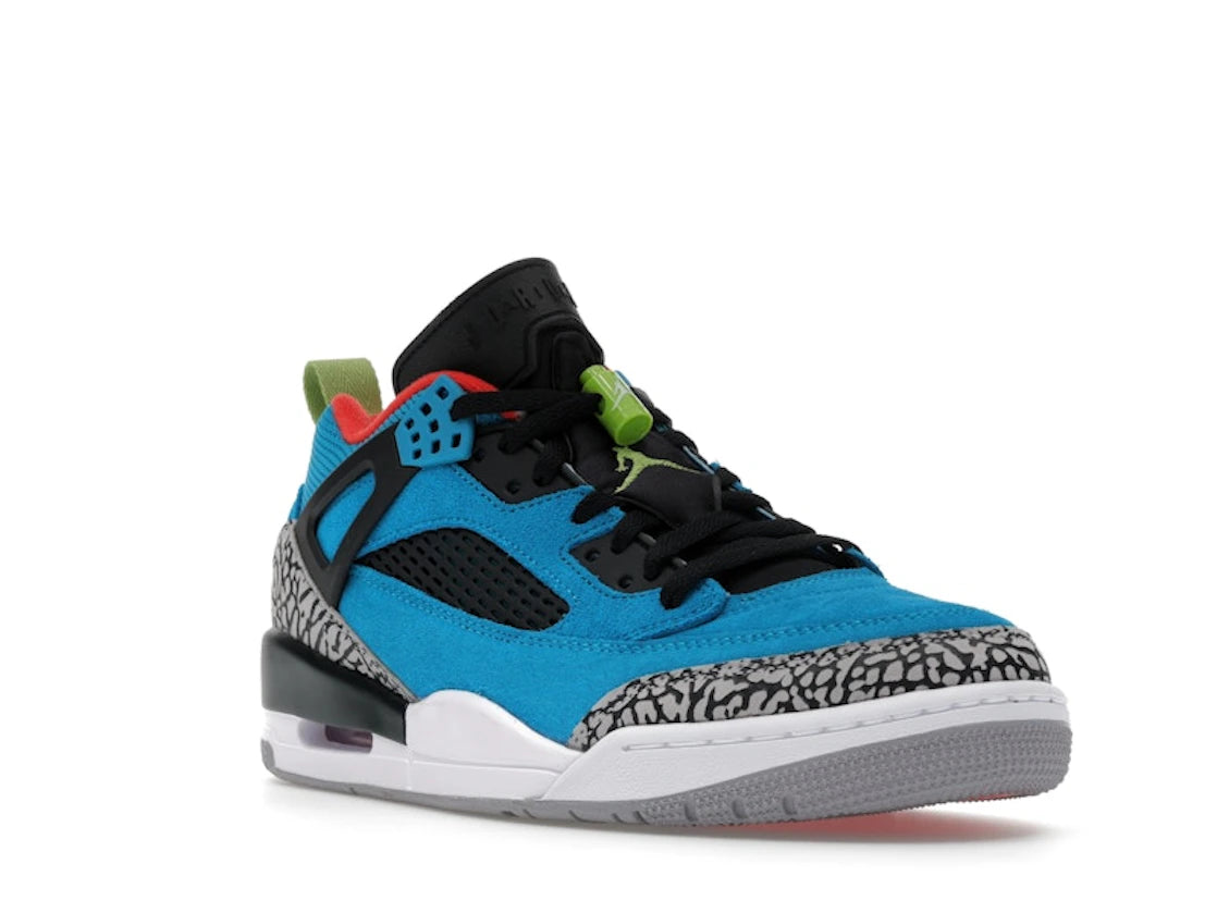 Jordan Spizike Low Neo Turquoise Light Crimson - vue secondaire A