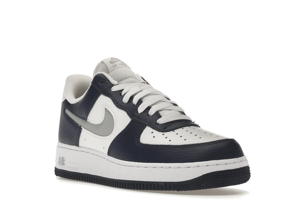 Nike Air Force 1 Low White Navy Grey - vue secondaire A