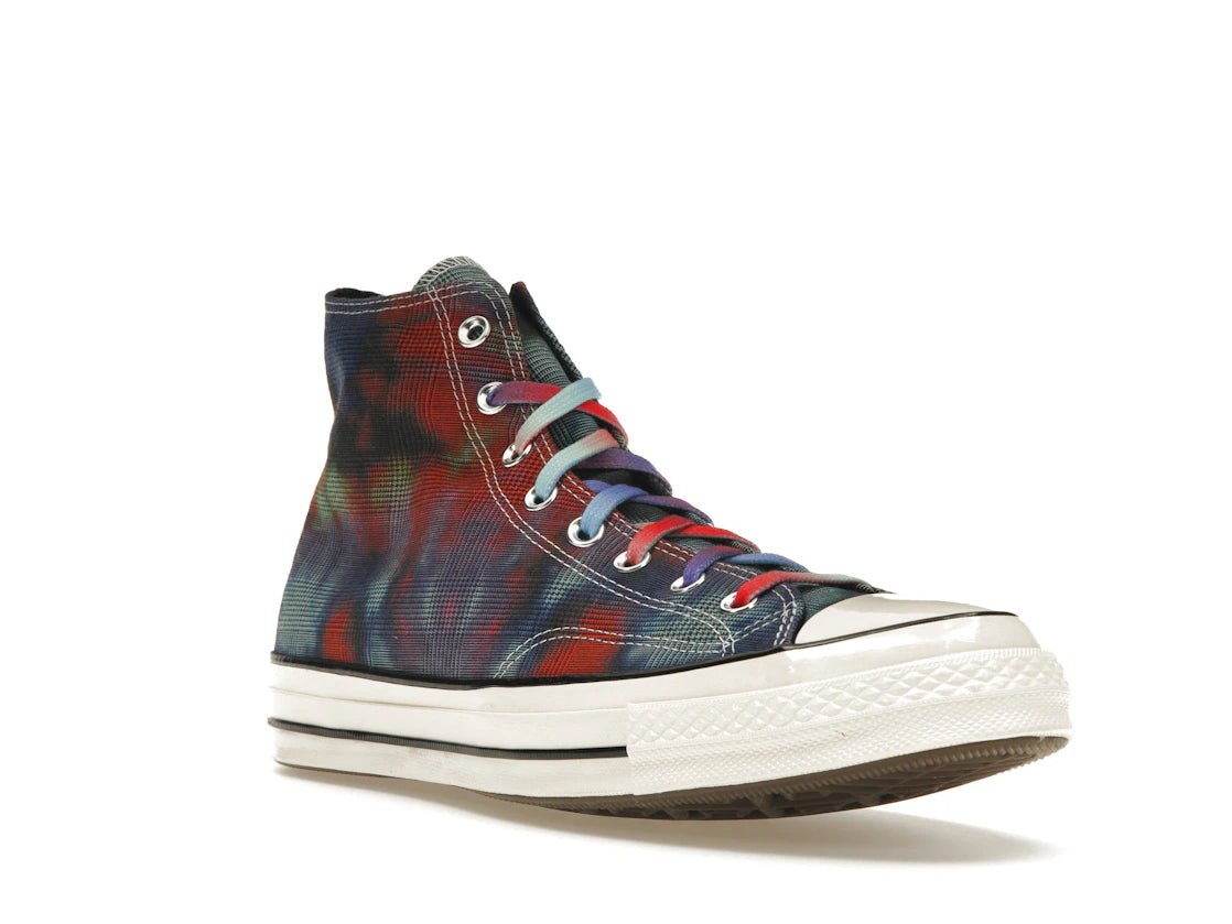 Converse Chuck Taylor All Star 70 Hi Tie Dye Plaid - vue secondaire A