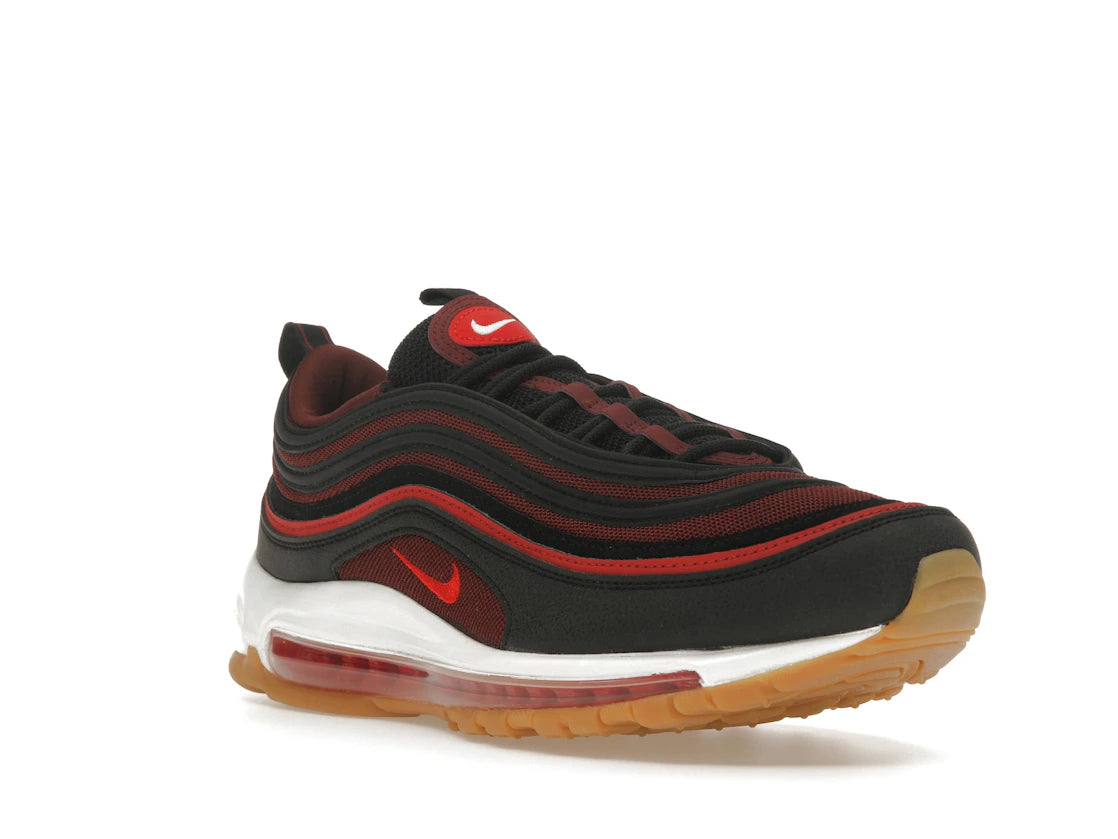 Nike Air Max 97 Black Team Scarlet - vue secondaire A