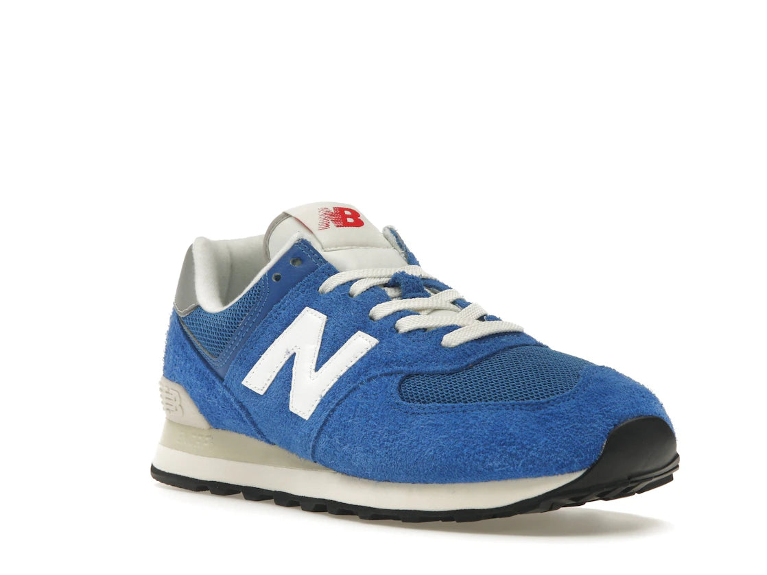 New Balance 574 Blue White Silver - vue secondaire A
