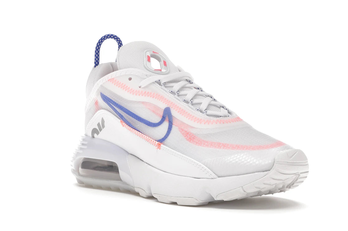 Nike Air Max 2090 White Flash Crimson Racer Blue (Women's) - vue secondaire A