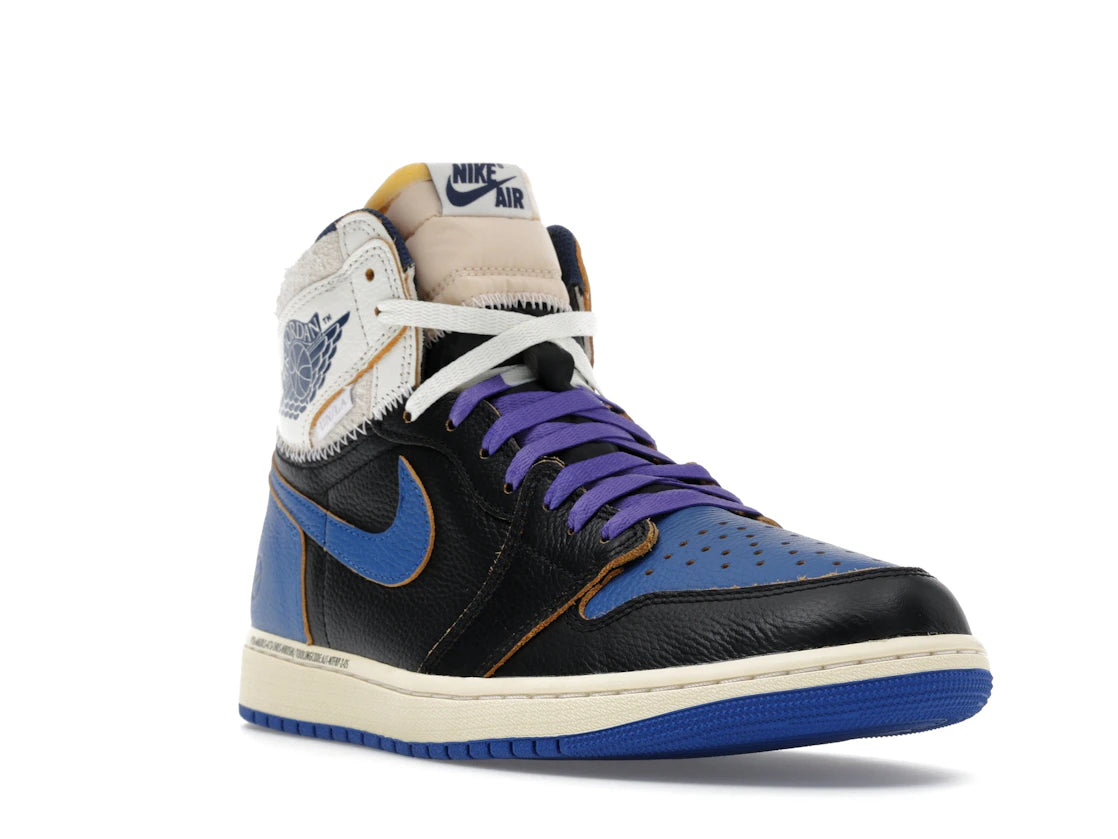 Jordan 1 Retro High OG SP Fragment x Union LA Sport Royal - vue secondaire A
