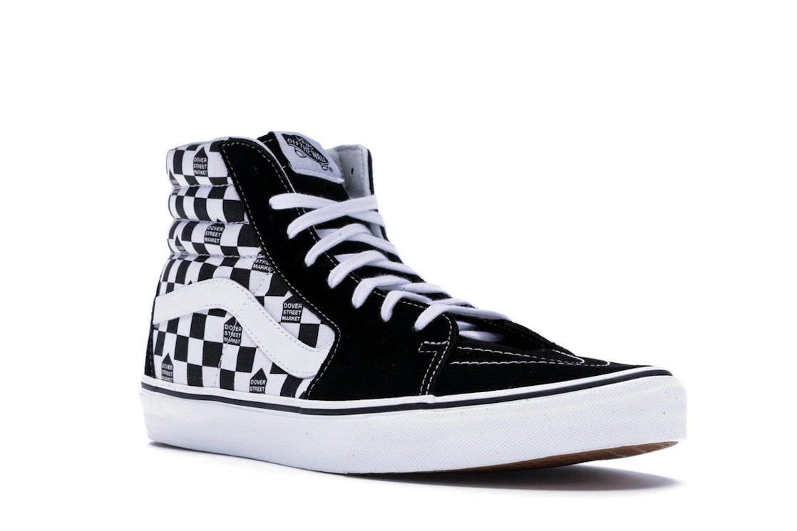 Vans Sk8-Hi DSM Checkerboard Black White - vue secondaire A