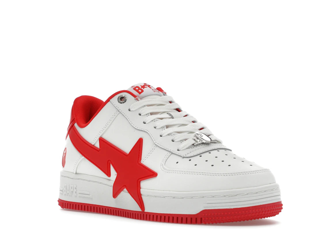 A Bathing Ape Bape Sta OS #2 White Red - vue secondaire A