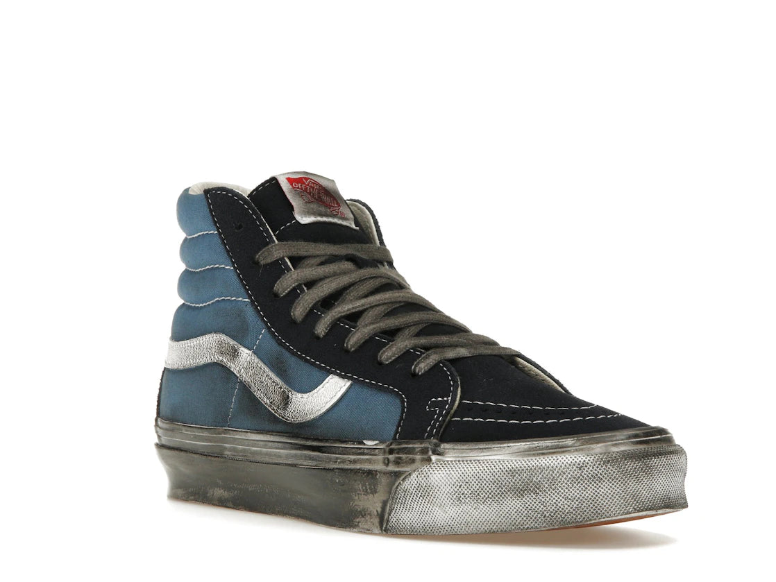 Vans Vault UA OG Sk8-Hi LX Stressed Navy Blue - vue secondaire A