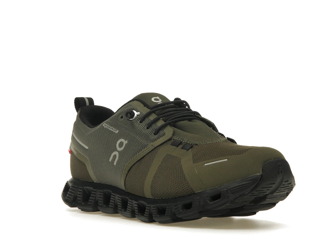On Running Cloud 5 Waterproof Olive Black (Women's) - vue secondaire A