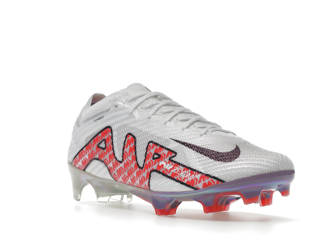 Nike Zoom Mercurial Vapor 15 Elite FG White Bright Crimson - vue secondaire A