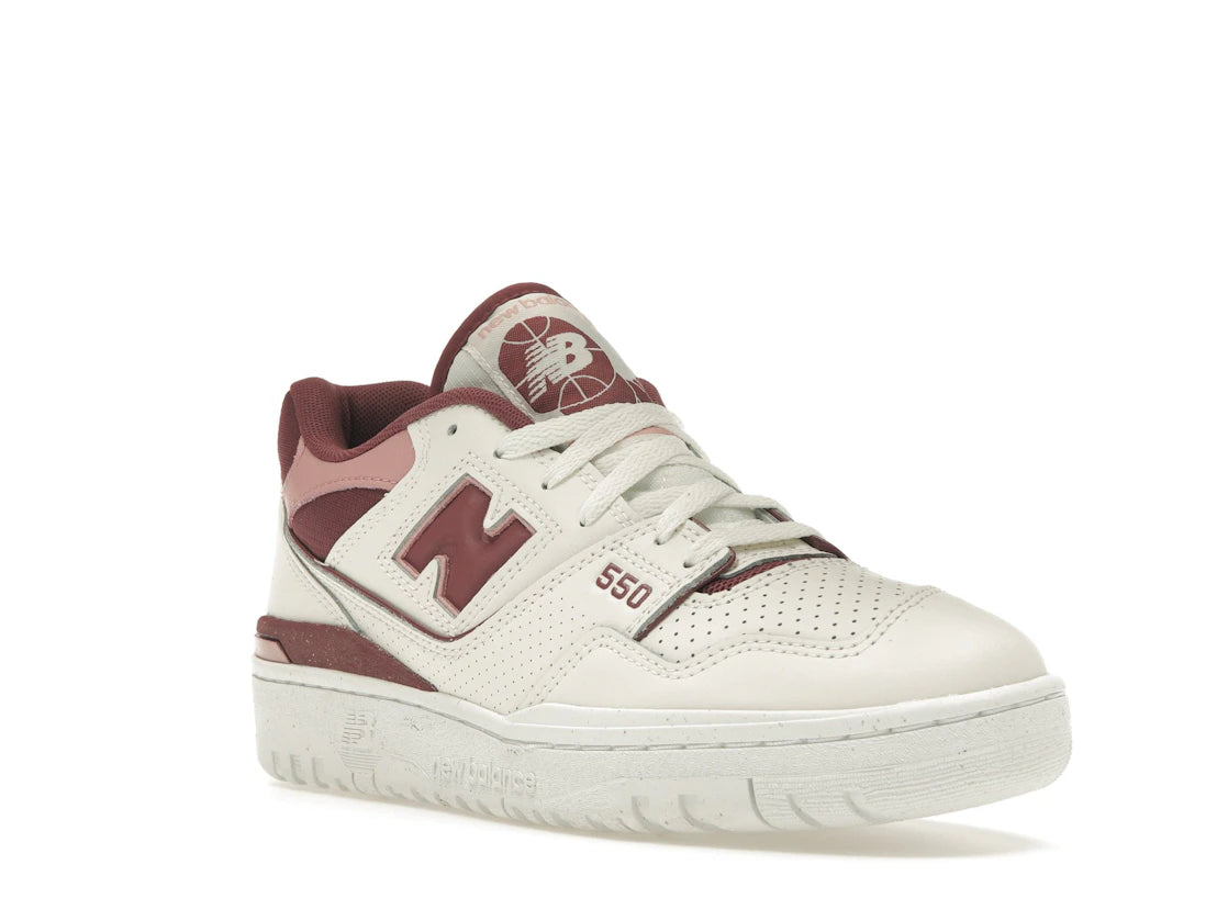 New Balance 550 Washed Burgundy (Women's) - vue secondaire A