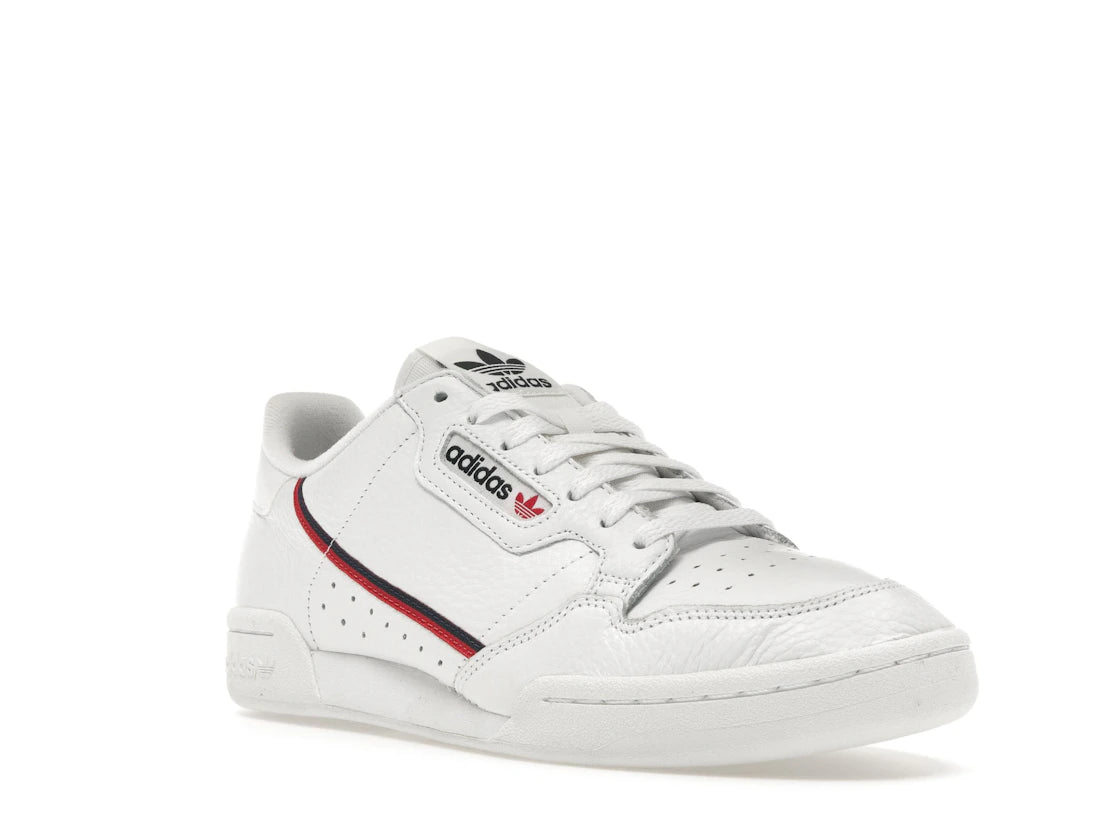 adidas Continental 80 Weiß Scharlachrot Marineblau - vue secondaire A