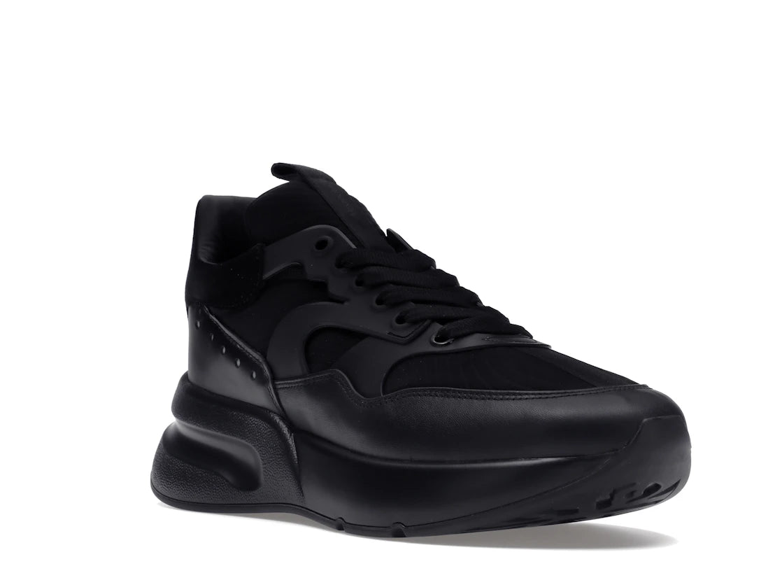 Alexander McQueen Oversized Runner Black Silver - vue secondaire A