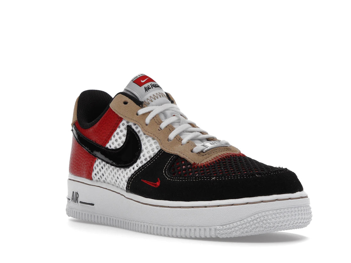 Nike Air Force 1 Low '07 LV8 Gym Red Black - vue secondaire A