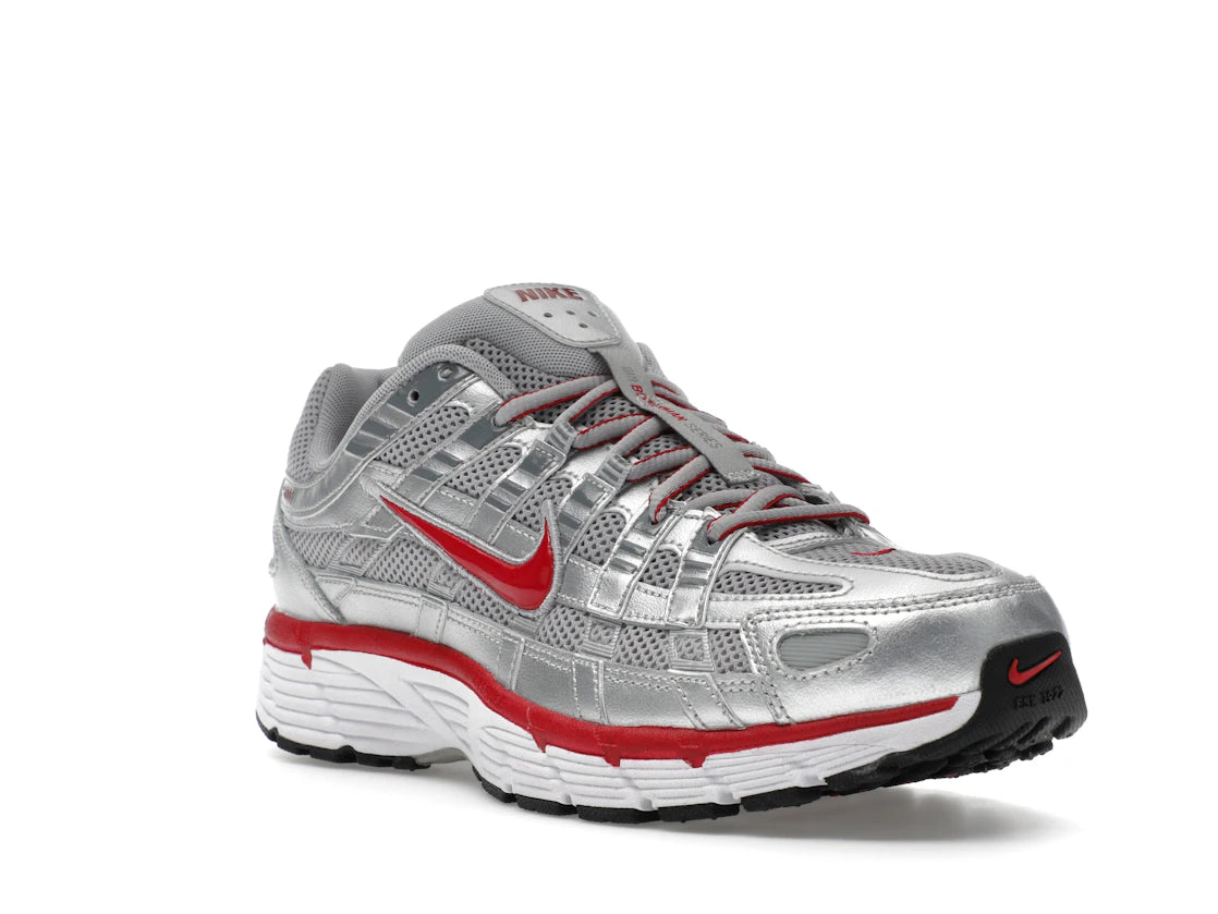 Nike P-6000 Metallic Silver Gym Red - vue secondaire A