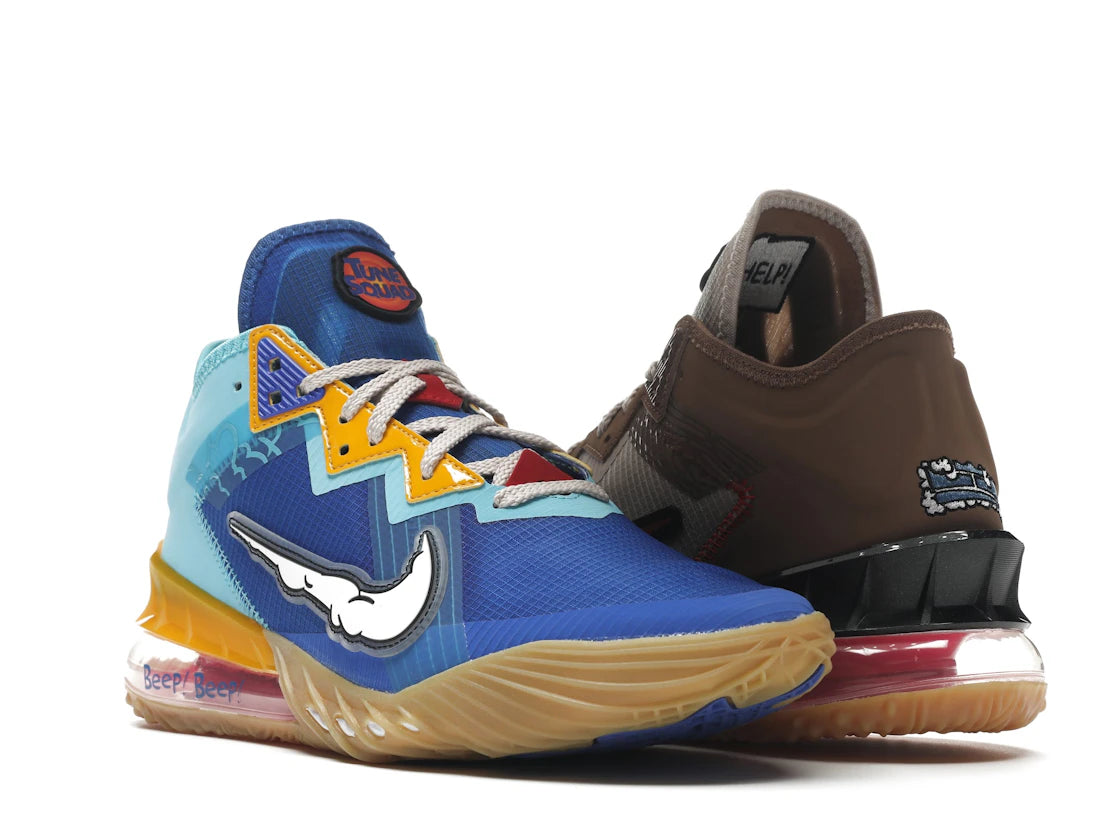 Nike LeBron 18 Low Wile E. vs Roadrunner Space Jam - vue secondaire A