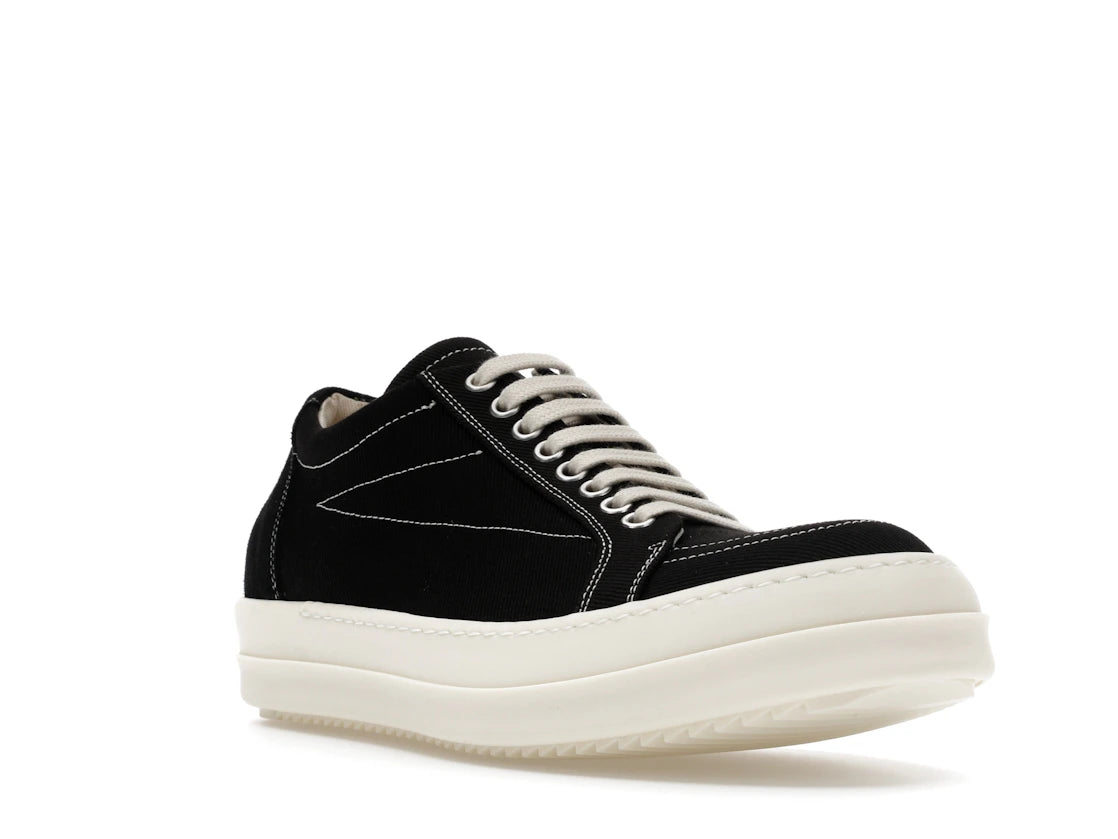 Rick Owens DRKSHDW SS26 Vintage Sneaks Temple Penta Black Milk - vue secondaire A