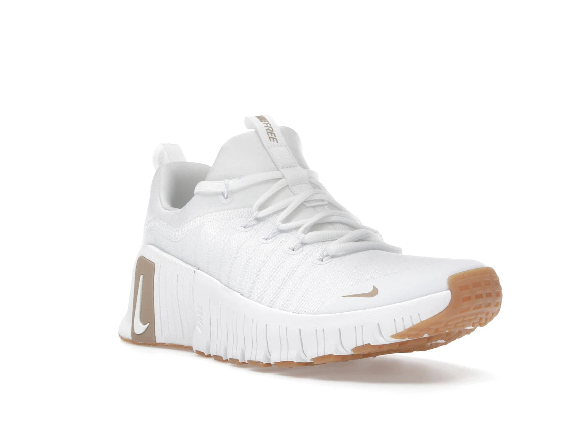 Nike Free Metcon 6 White Gum Light Brown Hemp - vue secondaire A