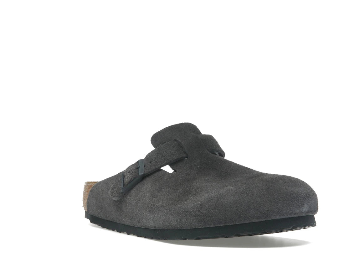 Birkenstock Boston Suede Velvet Grey - vue secondaire A