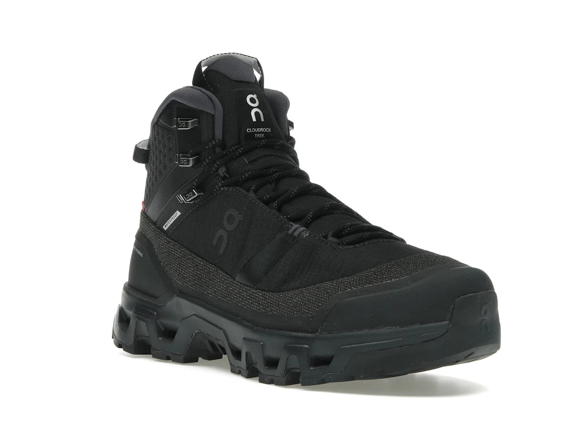 On Running Cloudrock Trek Waterproof Black - vue secondaire A