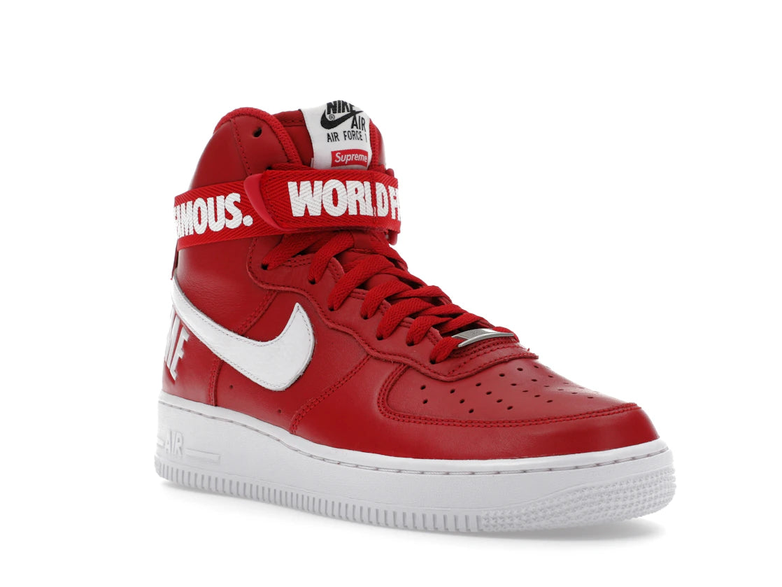 Nike Air Force 1 High Supreme World Famous Red - vue secondaire A