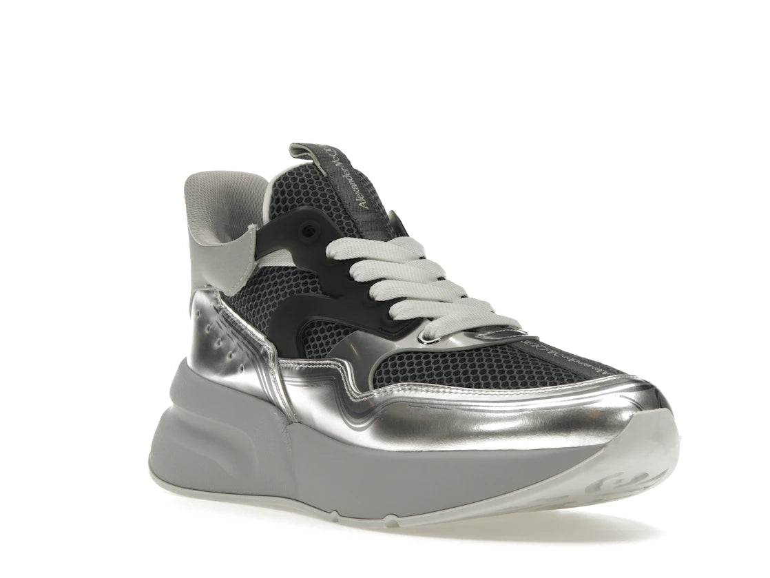 Alexander McQueen Oversized Runner Silver - vue secondaire A